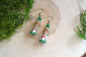 Tiny Mushroom in a Bottle Handmade Earrings
